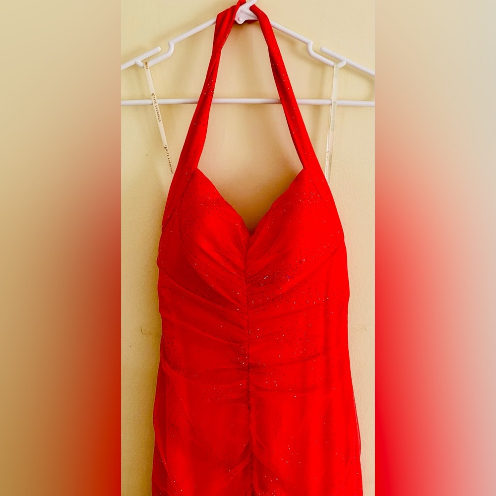 Ignite Evenings Size 2 Coral Color Prom Dress - Picture 3 of 15
